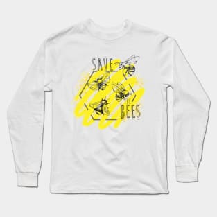 save the bees Long Sleeve T-Shirt